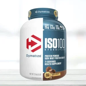 Dymatize Nutrition ISO 100 Whey Protein Isolate Powder - 2.3 kg (Gourmet Chocolate) by Official Importer Muscle House India