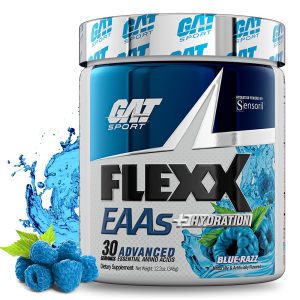 GAT Sport Flexx EAAs + Hydration – 30 Servings (Blue Razz)