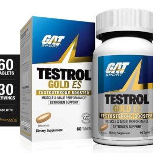 GAT Sport Testrol Gold ES, Tribulus, DIM, Zinc, Longjack, Fenugreek, Saw Palmetto, Estrogen Balance, 60 Tablets
