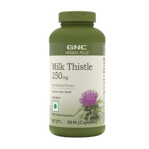 GNC Herbal Plus Milk Thistle | 250mg Per Serving | 90 Capsules