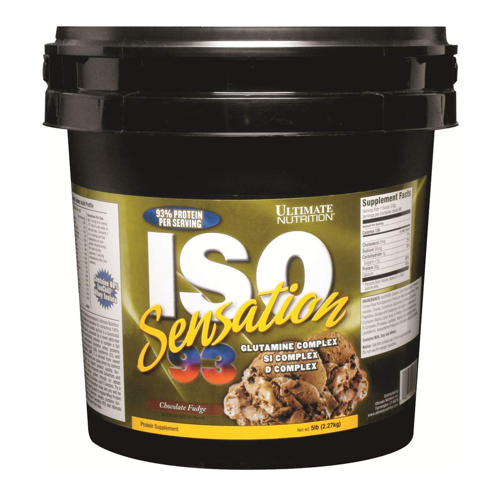 Iso Sensation 93 Whey Protein Isolate – 30g Protein, Low Carb, Keto Friendly, 5lbs