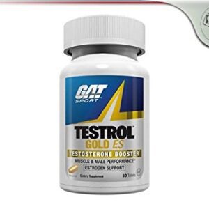 GAT Sport Testrol Gold ES, Tribulus, DIM, Zinc, Longjack, Fenugreek, Saw Palmetto, Estrogen Balance, 60 Tablets