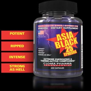 cloma pharma ASIA BLACK 25 FAT BURNER
