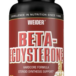 Weider - Beta-ecdysterone Caps - Highly dosed spinach extract with B vitamins - Muscle building, immune strengthening, reduced fatigue - 150 capsules
