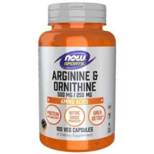 Now Foods L-Arginine and Ornithine, 100 Capsules