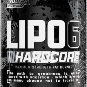 Nutrex Research Lipo-6 Hardcore Supplement, Supports Metabolism & Energy, Dietary Capsules – 60 Count