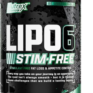 Nutrex Research LIPO SIX Stim-Free Metabolism & Appetite Support Supplement – Reduce Hunger | Non-Stimulant Weight Management Supplement for Women and Men – 60 Servings