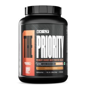 Priority Whey Protein Isolate | 24g Protein, 5.5g BCAAs & Digezyme | Fast Recovery, Zero Added Sugar | Chocolate, 2.4 Kg