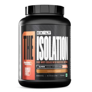 The Isolation Pure Whey Isolate With Digestive Enzymes | 25g Protein | 5.6g BCAAs | 150mg Digestive Enzyme | Zero Added Sugar | Whey Isolate (2.27 Kg, Chocolate)
