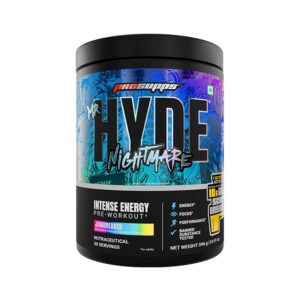 PS PROSUPPS Mr Hyde Nightmare Pre Workout for Men (396g, 30 Servings) | Energy & Focus Supplement with Beta Alanine & Caffeine | Best Preworkout Powder | Muscle Endurance Gym Supplements