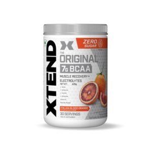 Xtend Original BCAA Powder, 7G Bcaas, 0G Carbs,Sugar & Calories) - 426gm, 30 Servings (Italian Blood Orange)