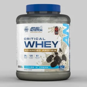 Applied Nutrition Critical Whey Protein Powder 2kg - High Protein Powder, Protein Milkshake, Muscle Building Supplement with BCAAs & Glutamine (2kg - 67 Servings) (2kg, Cookies ‘N’ Cream)