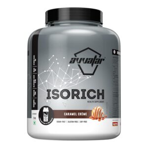 avvatar ISORICH WHEY PROTEIN | 2Kg | Caramel Crème Flavour | 28g Protein | 57 Servings | Isolate