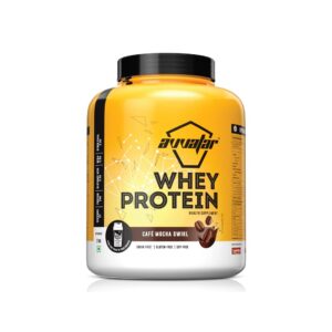 avvatar WHEY PROTEIN | 2Kg | Cafe Mocha Swirl Flavour | 24g Protein | 57 Servings | Isolate & Concentrate Blend