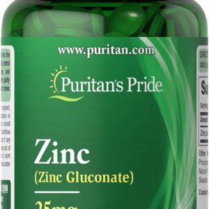 Puritan's Pride Zinc 25 Mg, 100 Count