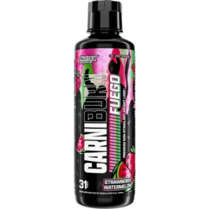 Nutrex Research Carniburn Liquid L Carnitine 3000mg bottle showing stimulant free thermogenic fat burner label