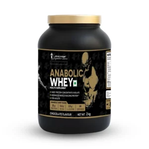 Kevin Levrone Anabolic Whey Protein 2 Kg container with signature series premium black and gold packaging
