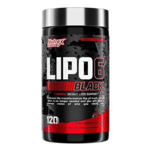 Nutrex Lipo 6 Black 120 Caps fat burner bottle