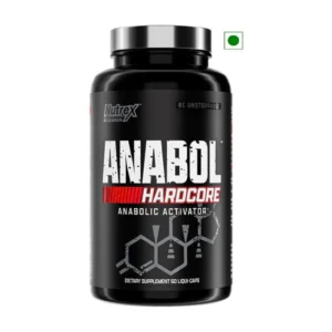 Nutrex Anabol Hardcore 60 pills bottle showing advanced anabolic activator and muscle hardening agent label