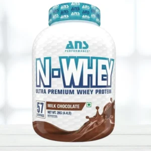 ANS N-Whey Protein Powder Milk Chocolate 57 Servings Front View