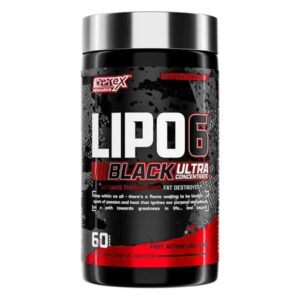 Nutrex Lipo 6 Black Ultra Concentrate 60 Liquid Capsules bottle front view